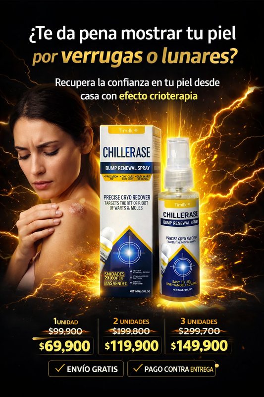 ChillErase PRO | Spray Eliminador de Verrugas